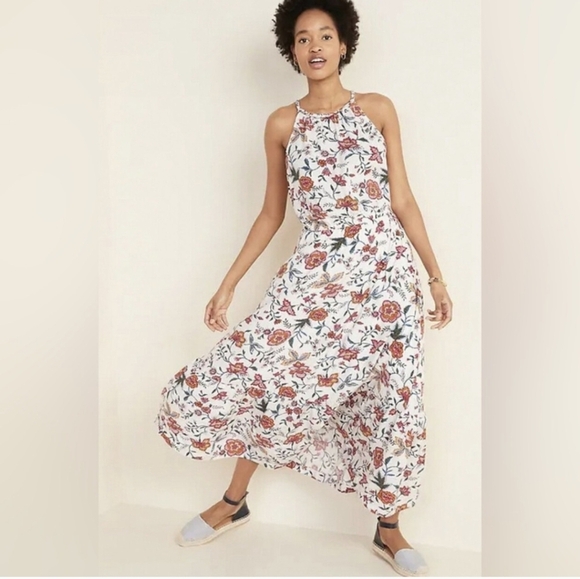 Old Navy Waist-Defined Braided-Strap Maxi Sundress Sz XL Great Condition - Picture 2 of 12